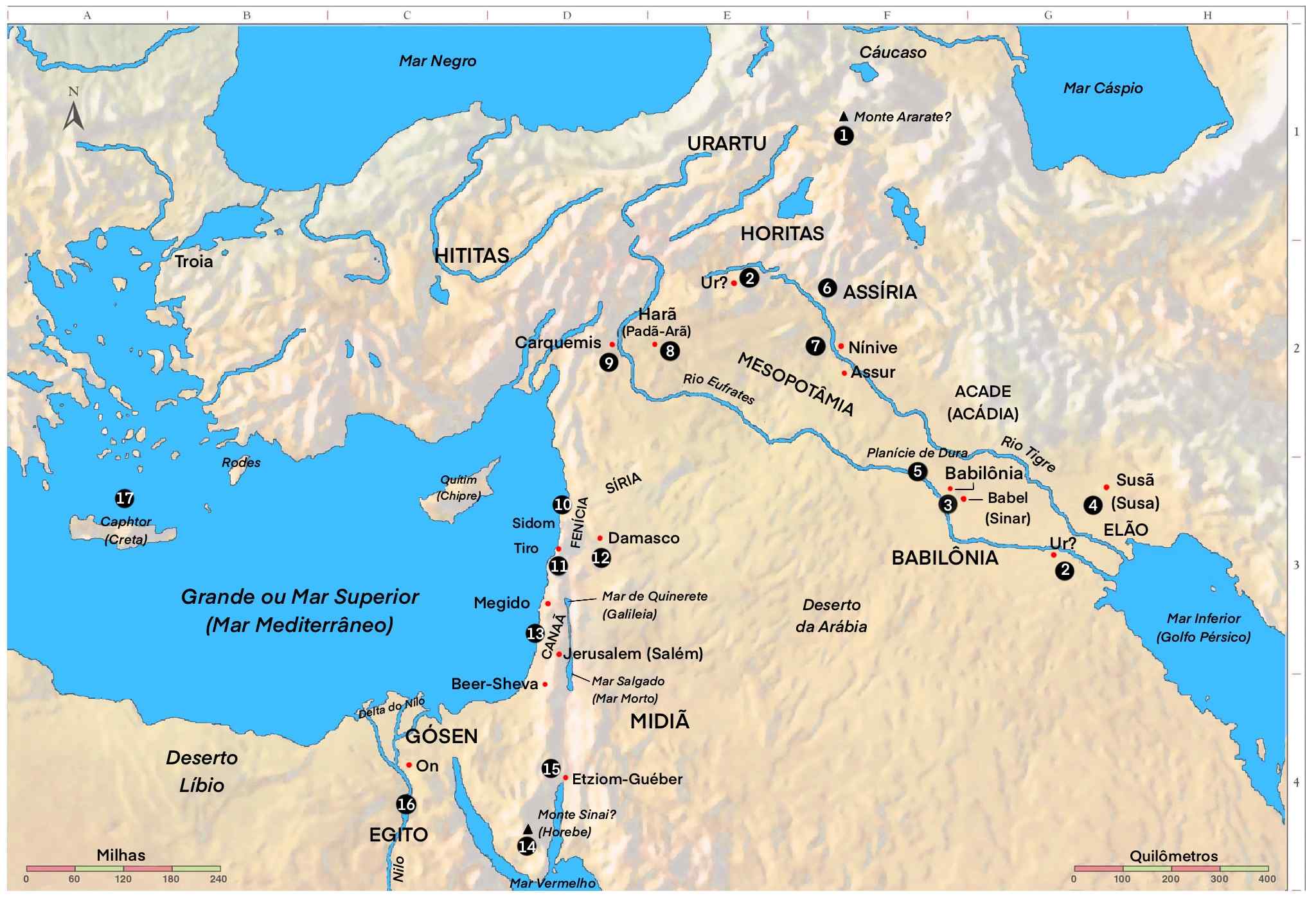 Mapa do Antigo Testamento
