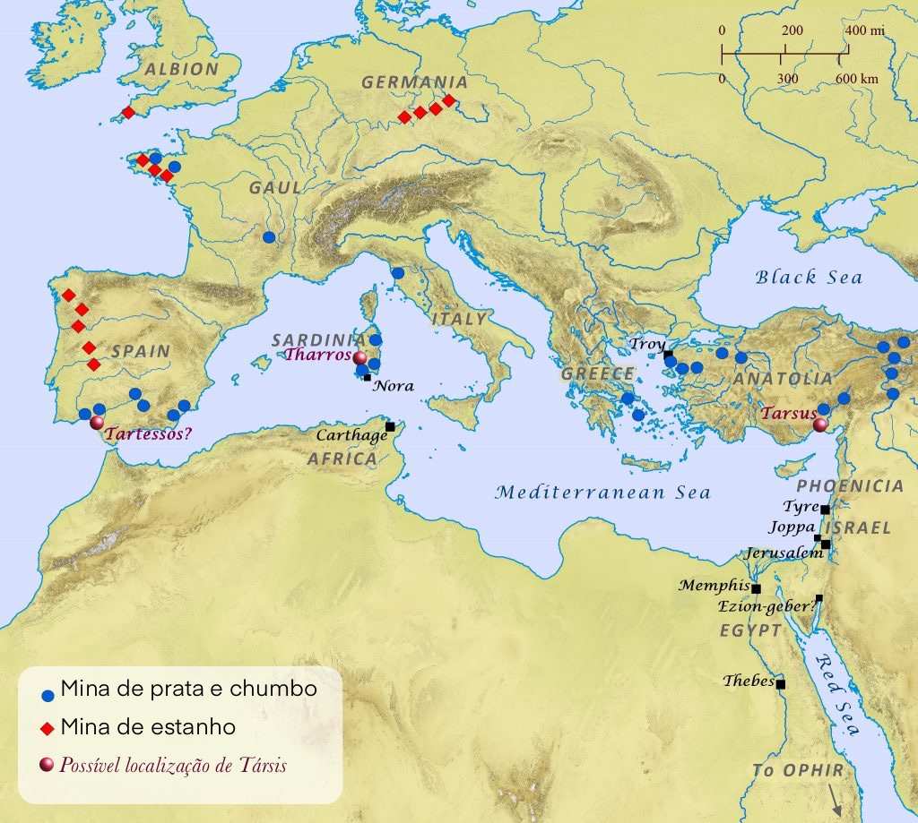 Possíveis Localizações de Társis