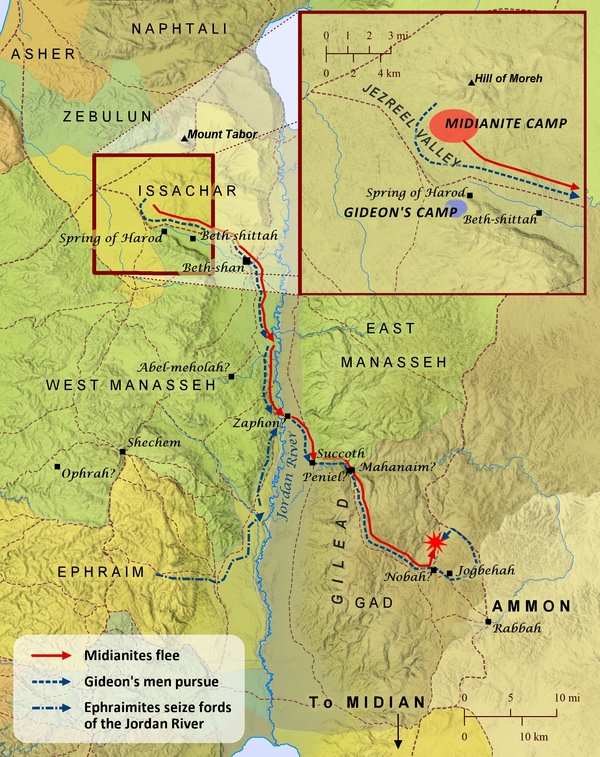 Gideon Defeats the Midianites