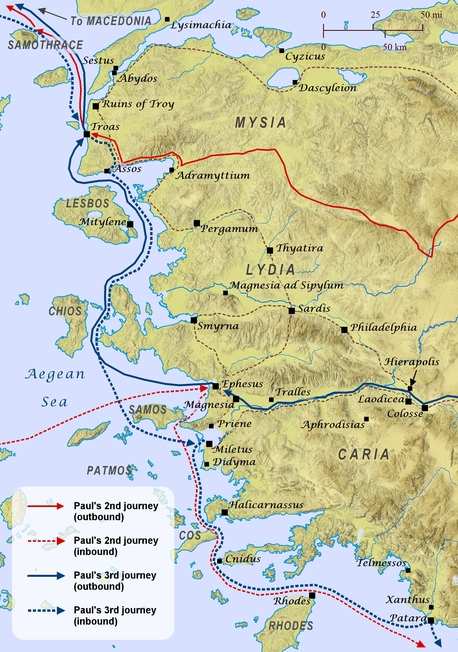 Paul's Travels in Western Anatolia