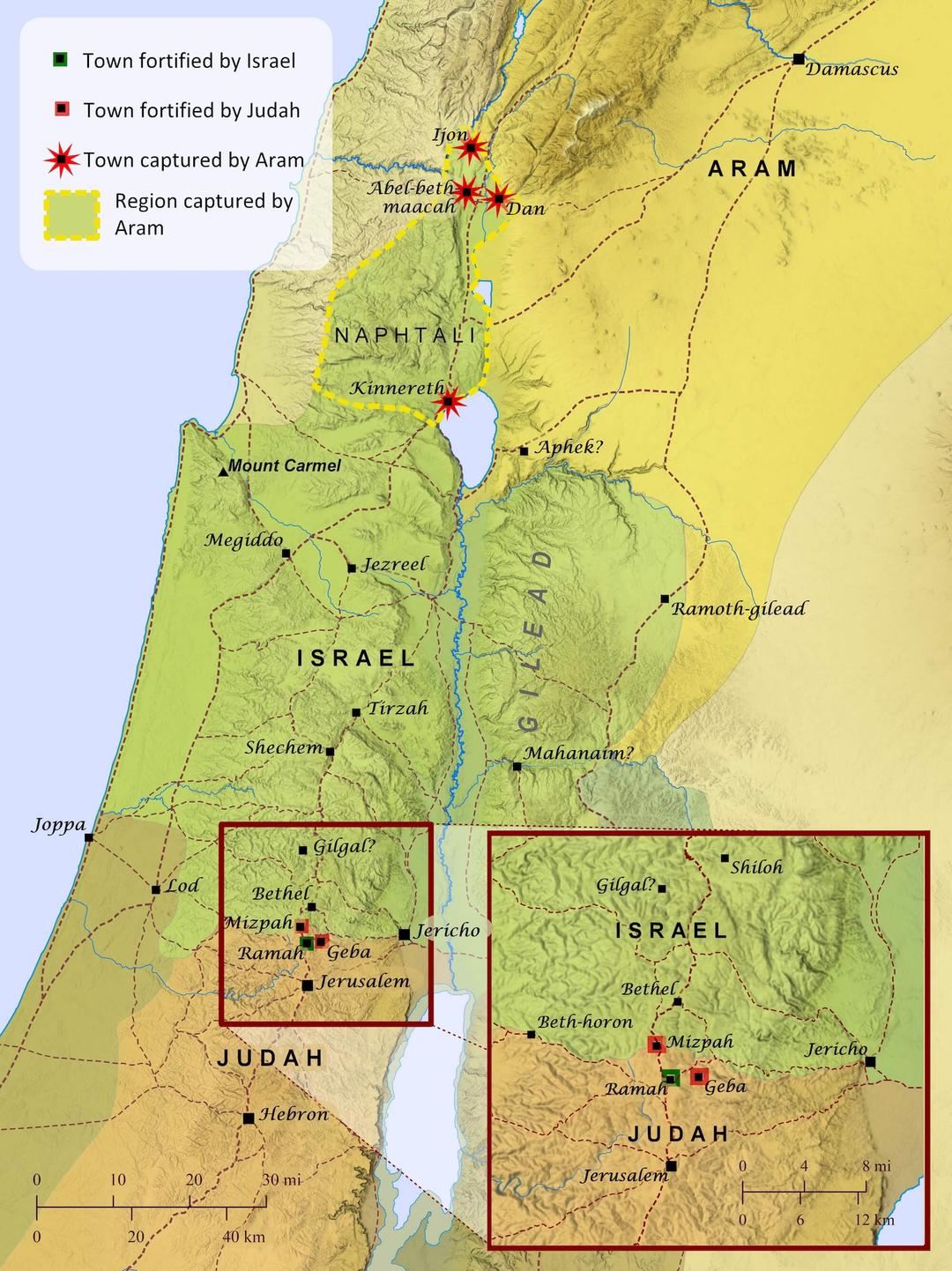 Israel And Judah Border