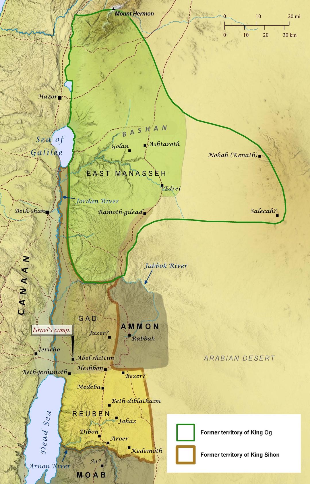 Israel Defeats Og And Sihon