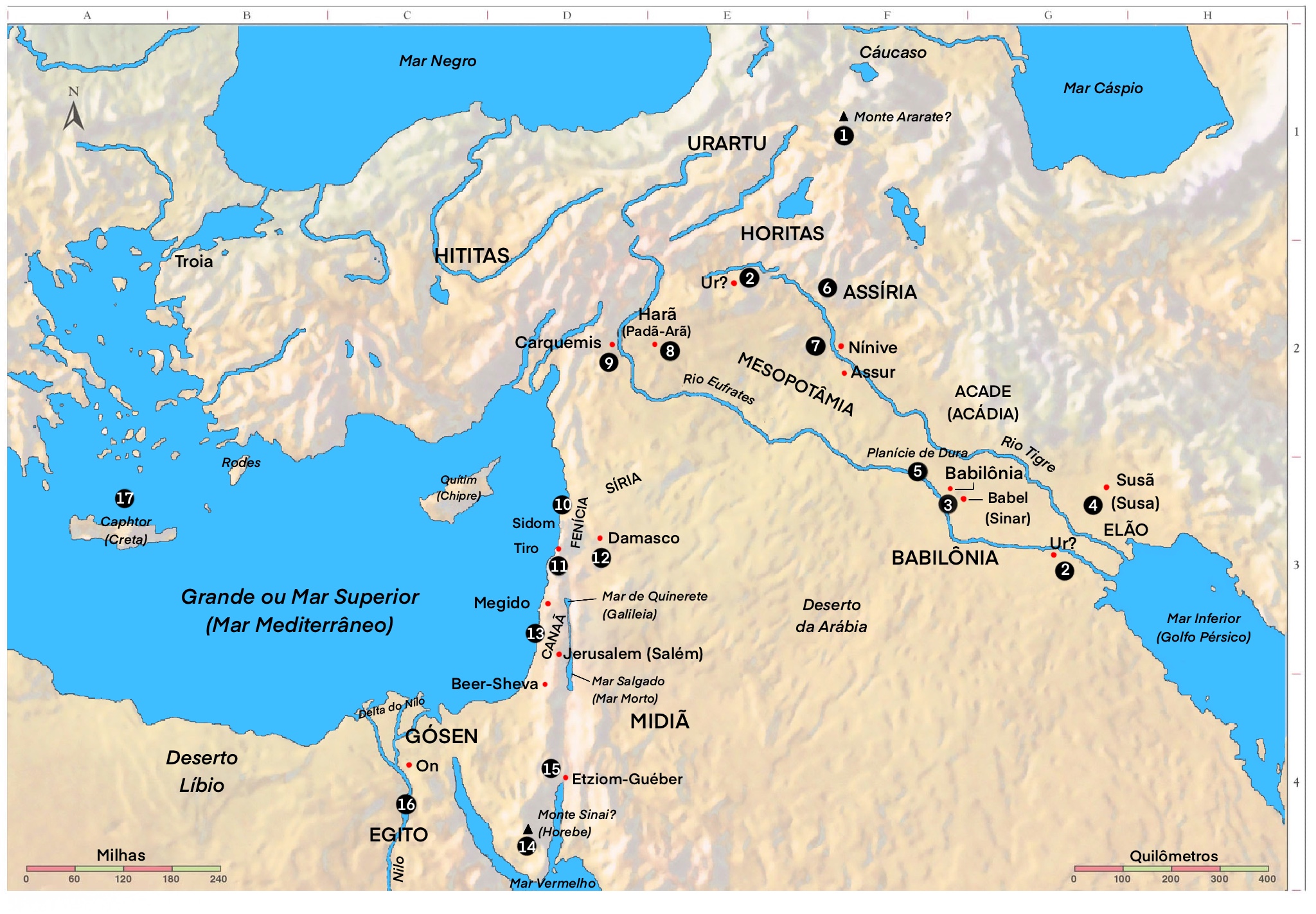 Mapa do Antigo Testamento