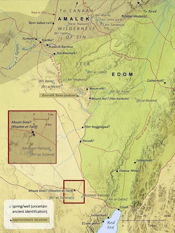 The Israelites' Journeys in the Wilderness