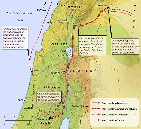 Paul's Conversion and Early Travels