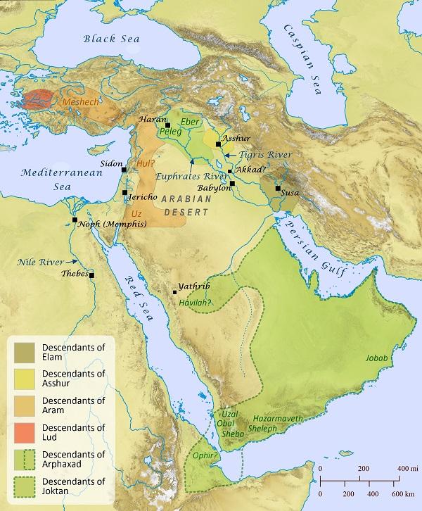 Table of Nations: Shem's Descendants